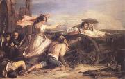 Sir David Wilkie The Defence of Saragossa (mk25) oil painting